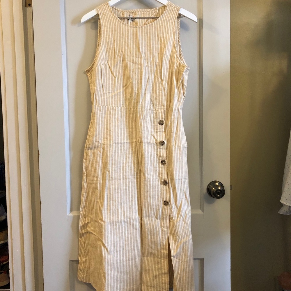 Marine Layer Tenley Dress in Honeycomb Stripe - M